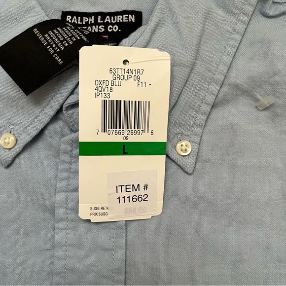 NWT Vintage Ralph Lauren Oxford Button Down - Picture 9 of 9